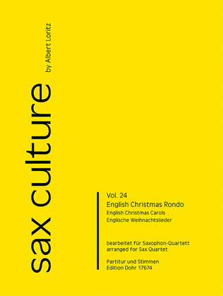 Book cover for English Christmas Rondo -English Christmas Carols- (für Saxophonquartett/Saxophonorchester)