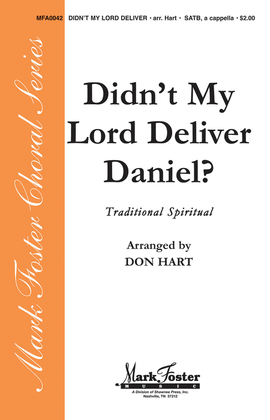 Book cover for Didn't My Lord Deliver Daniel?