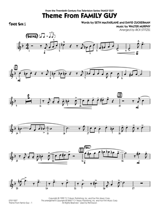 Book cover for Theme from Family Guy (arr. Rick Stitzel) - Tenor Sax 1