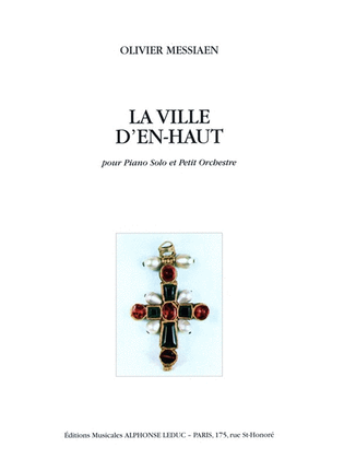 Book cover for La Ville D'en-haut (piano & Orchestra)