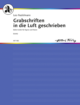 Book cover for Grabschriften in die Luft geschrieben