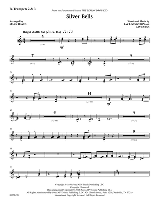 Book cover for Silver Bells (arr. Mark Hayes) - Bb Trumpet 2,3