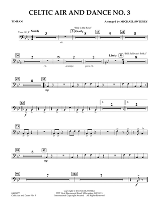 Book cover for Celtic Air & Dance No. 3 - Timpani