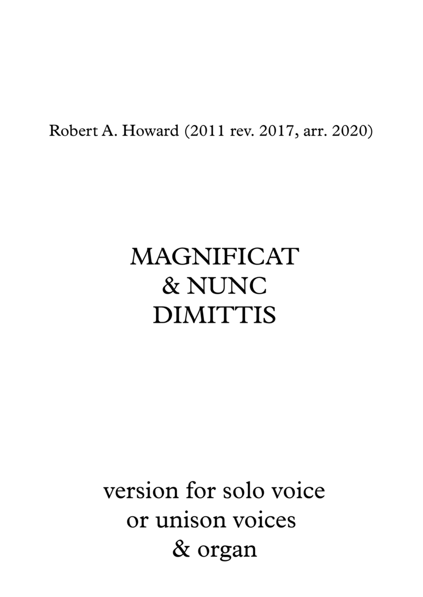 Magnificat & Nunc Dimittis (Solo/unison version) image number null