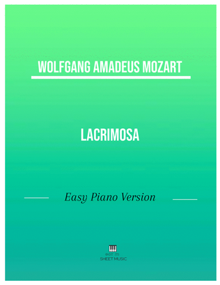 Book cover for Mozart - Lacrimosa (Easy Piano Version)