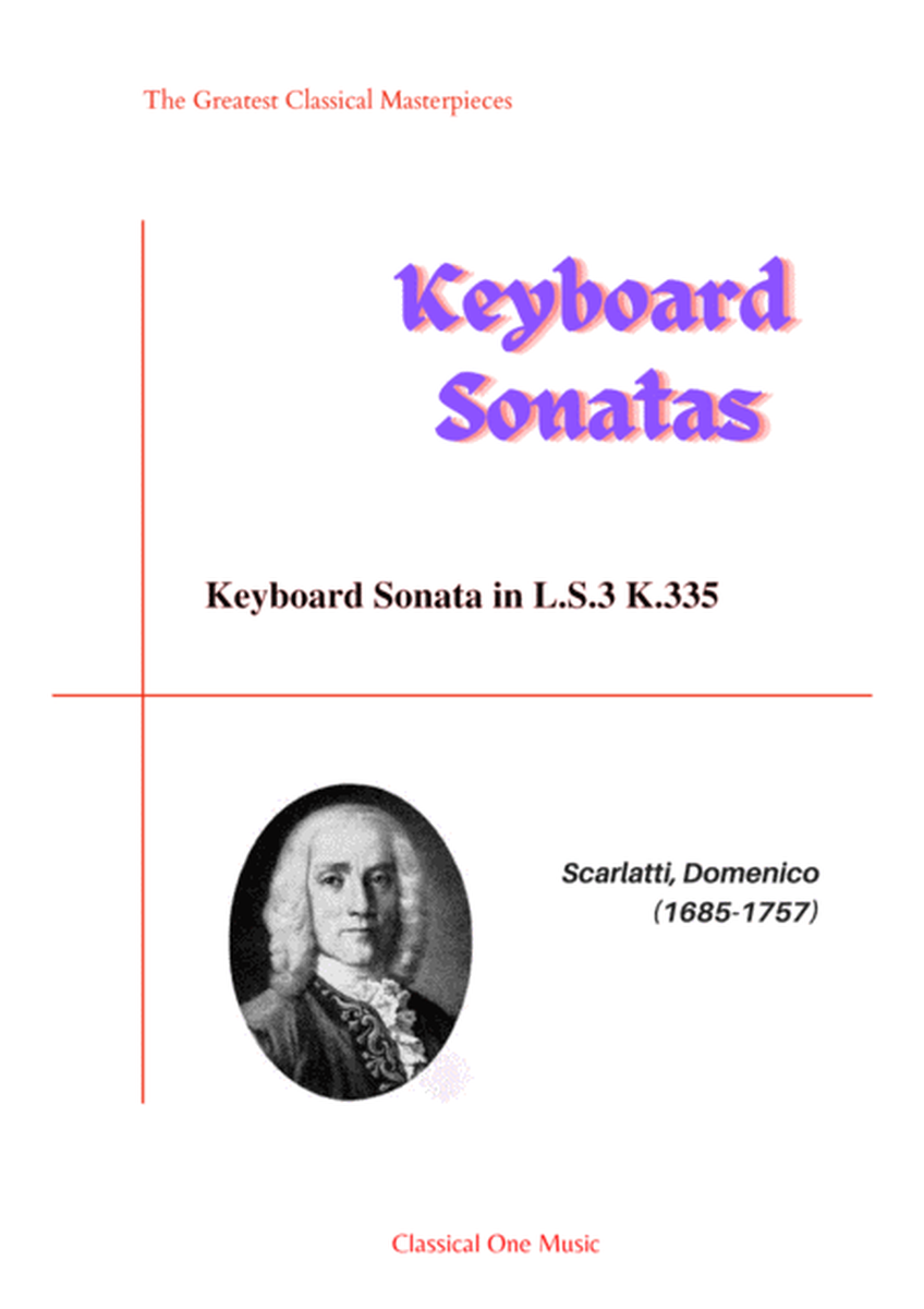 Scarlatti-Sonata in C-major L.S.3 K.335(piano) image number null