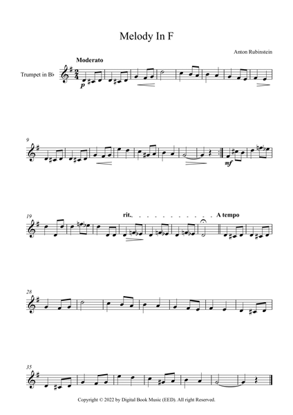 Melody In F - Anton Rubinstein (Trumpet).pdf