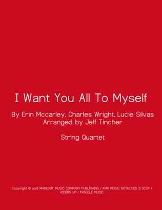 Book cover for I Want You All To Myself