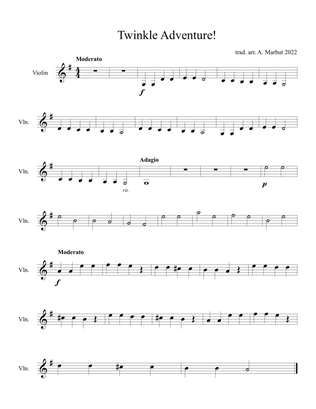 Twinkle Adventure! - Violin 2 Part