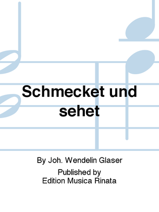 Book cover for Schmecket und sehet