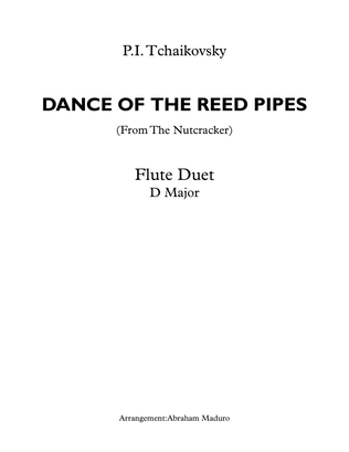 Book cover for Dance of The Reed Pipes (Mirlitons from The Nutcracker) Flute Duet