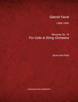Book cover for Berceuse Op.16 for Viola and String Orchestra