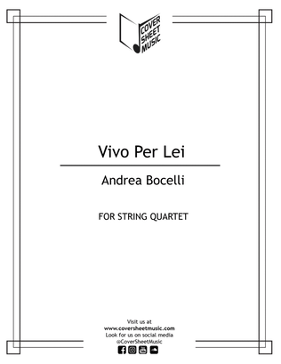 Book cover for Vivo Per Lei