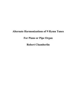 Book cover for Alternate Harmonizations of 9 Hymn Tunes