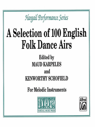 Book cover for A Selection of 100 English Folk Dance Airs