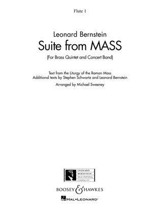 Book cover for Suite from Mass (arr. Michael Sweeney) - Flute 1