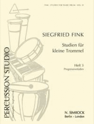 Book cover for Studies for Snare Drum Vol. 3