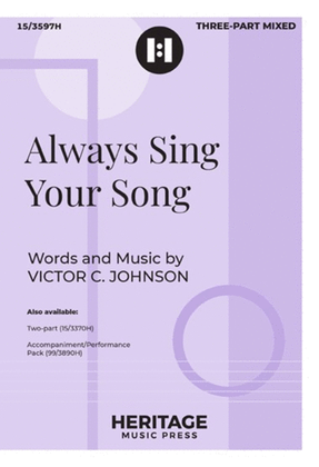 Book cover for Always Sing Your Song