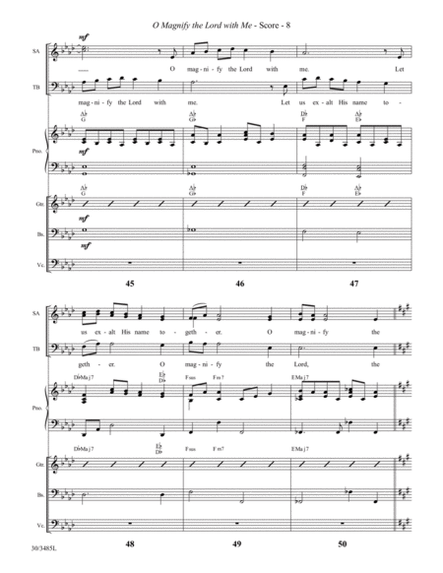 O Magnify the Lord with Me - Instrumental Ensemble Score and Parts