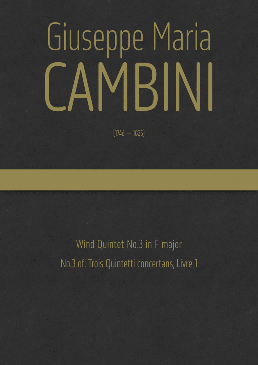 Cambini - Wind Quintet No.3 in F major