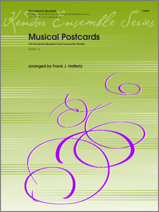 Book cover for Musical Postcards (10 Woodwind Quartets From Around The World)