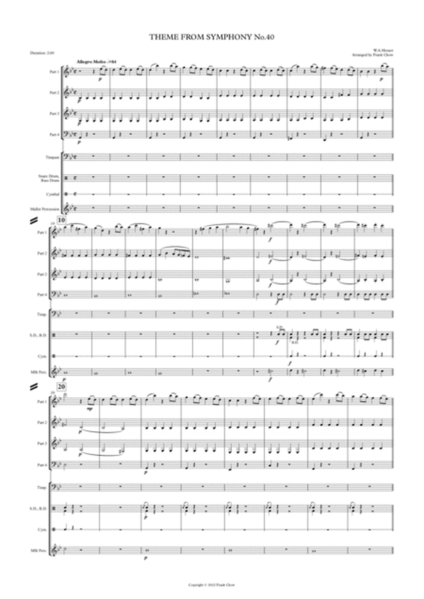 Theme from Symphony No.40 (Orchestra/ Concert Band Flexible Instrumentation) image number null