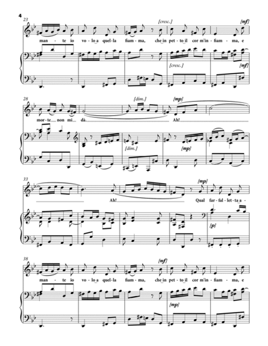 SCARLATTI, Domenico: Qual farfalletta amante, canzonetta for Voice and Piano (G minor) image number null