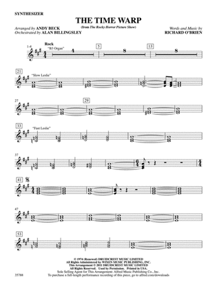 The Time Warp (from The Rocky Horror Picture Show): Synthesizer