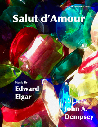 Book cover for Salut d'Amour (Love's Greeting): Trio for Flute, Clarinet and Piano