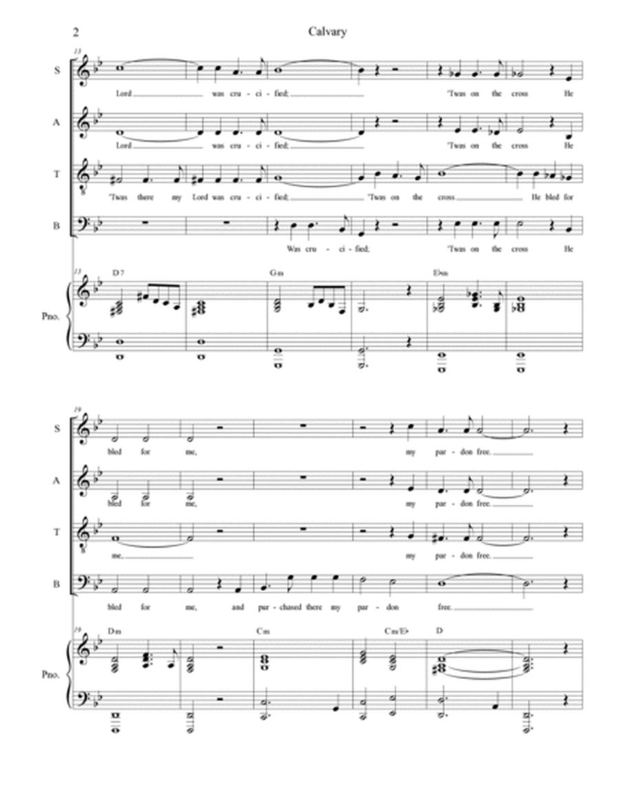 Calvary (SATB) image number null