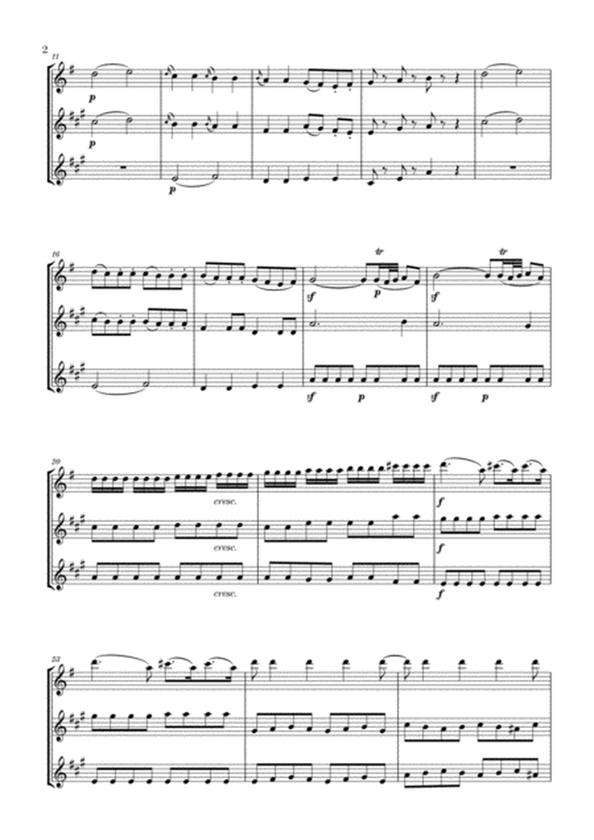Eine Kleine Nachtmusik for Flute, Clarinet and Bass Clarinet