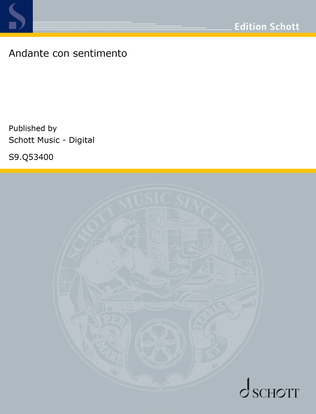 Book cover for Andante con sentimento