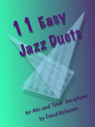 Book cover for 11 Easy Jazz Duets for Alto and Tenor Saxophone