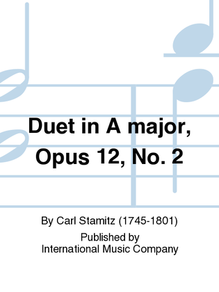 Book cover for Duet In A Major, Opus 12, No. 2