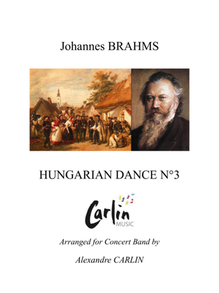 Book cover for Hungarian Dance No.3 by Brahms - Arranged for Concert Band