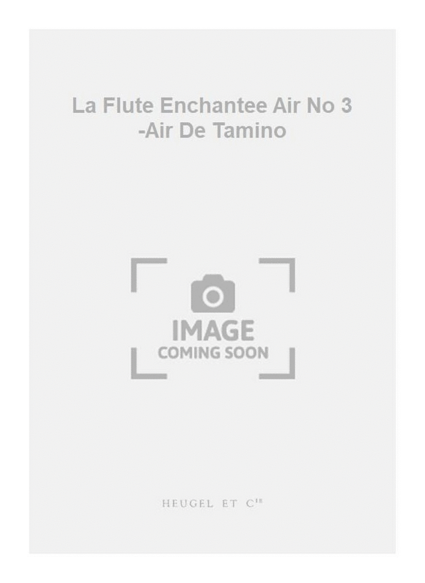 La Flute Enchantee Air No 3 -Air De Tamino