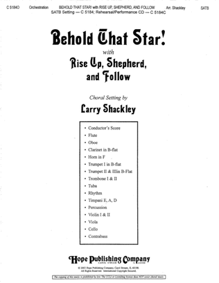 Book cover for Behold that Star! with Rise Up, Shepherd & Follow