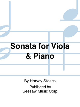 Book cover for Sonata for Viola & Piano