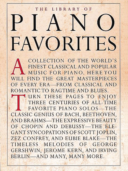 Library Of Piano Favorites