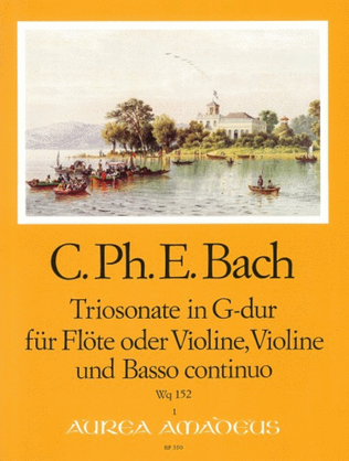 Book cover for Trio Sonata G major Wq 152