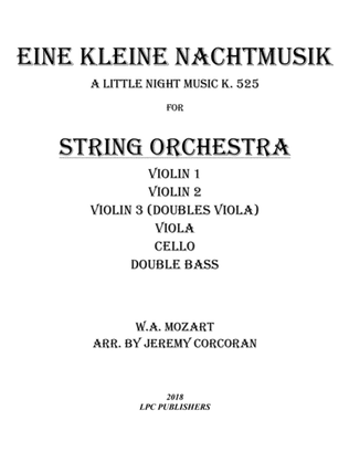 Book cover for Eine Kleine Nachtmusik for String Orchestra