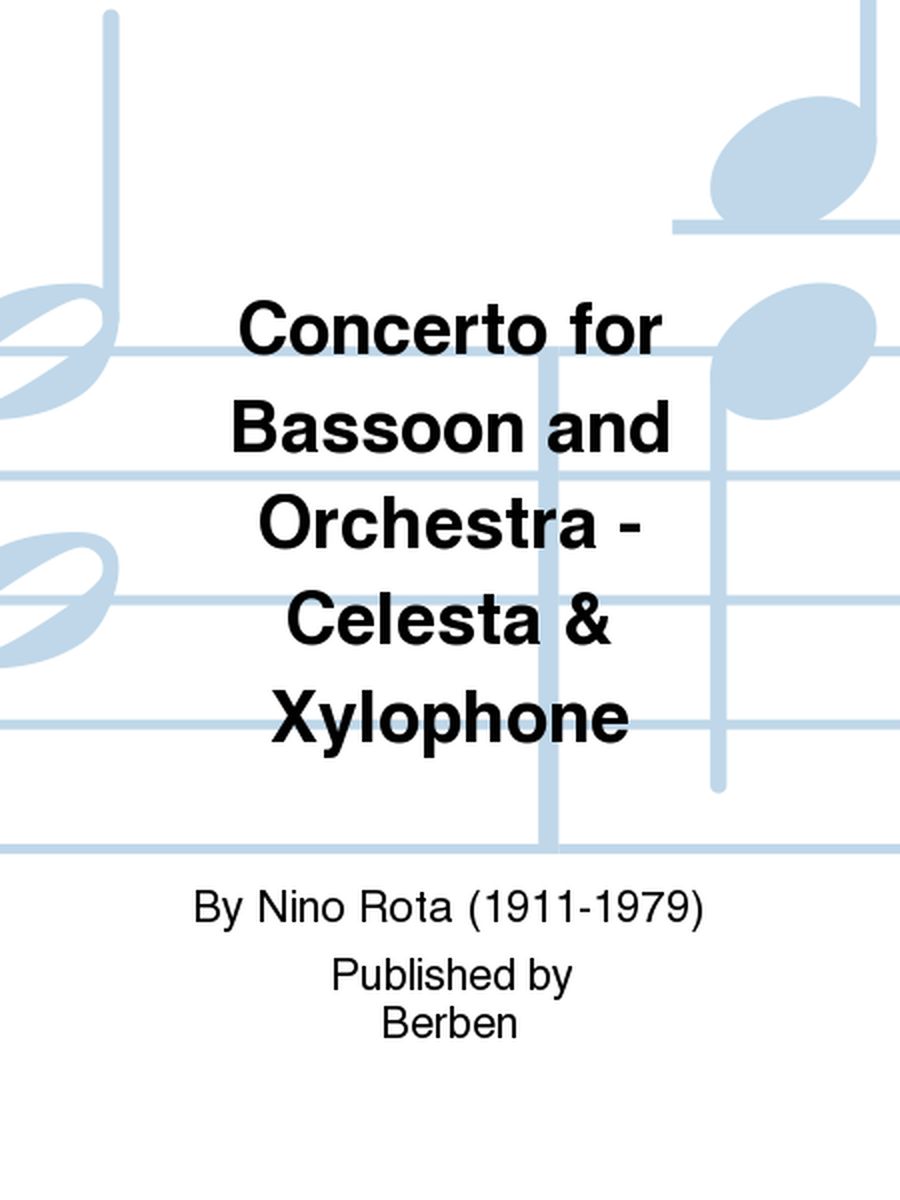 Concerto for Bassoon and Orchestra - Celesta & Xylophone