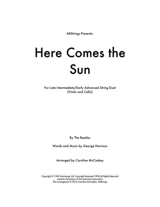 Book cover for Here Comes The Sun