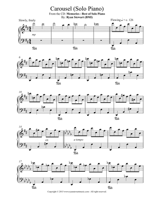 Book cover for Carousel (Solo Piano)