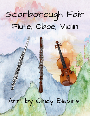 Book cover for Scarborough Fair, for Flute, Oboe and Violin