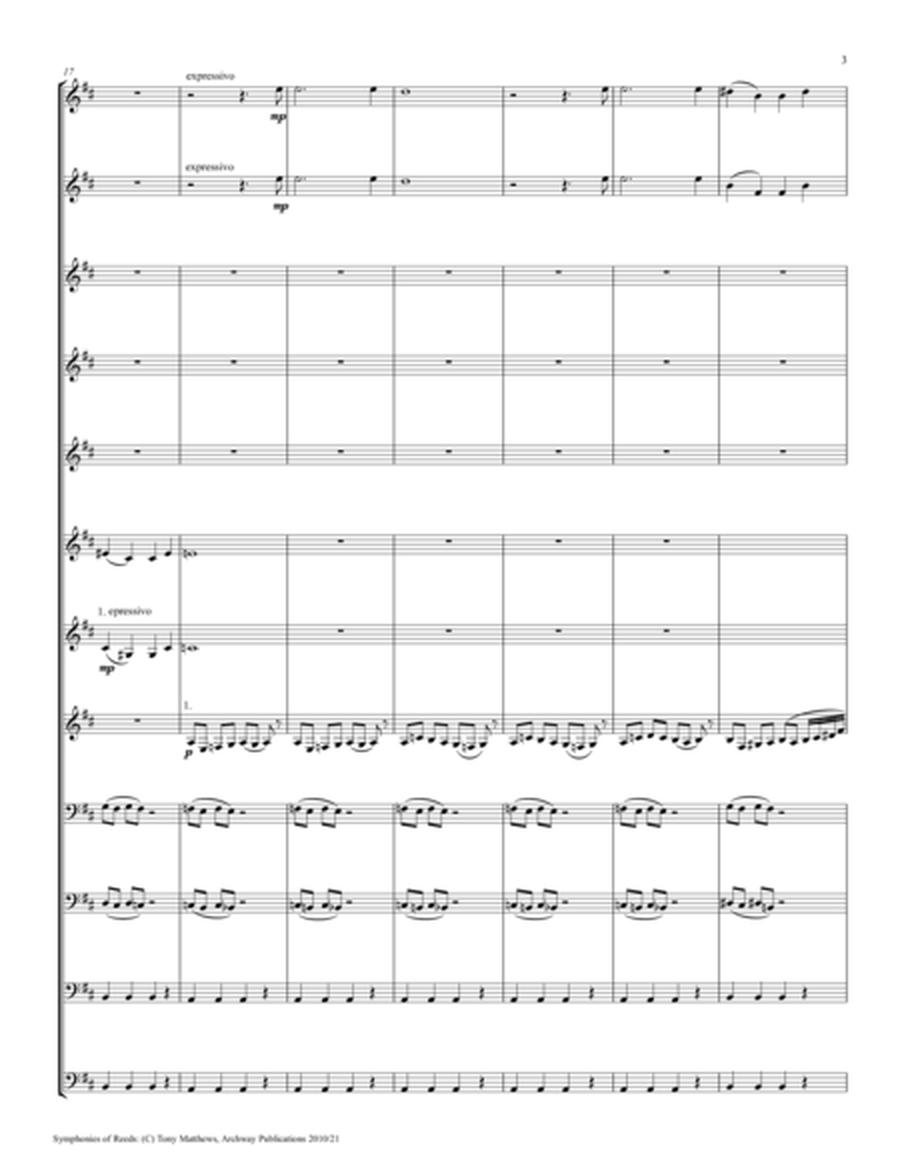 Symphonies of Reeds - Large Double Reed Ensemble (Full Score) image number null