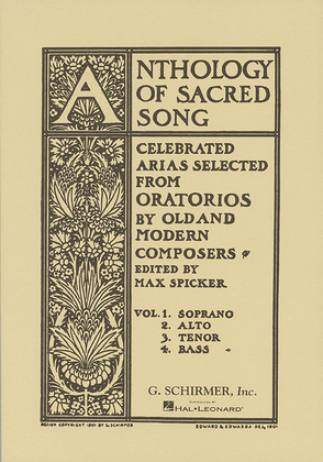 Book cover for Anthology of Sacred Song - Volume 4