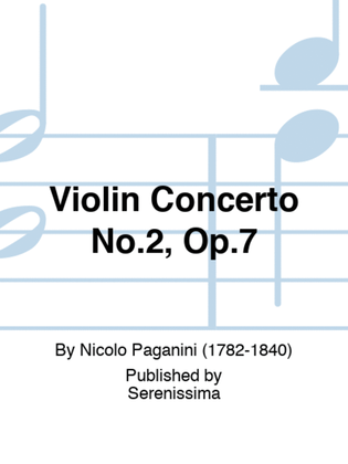 Book cover for Violin Concerto No.2, Op.7