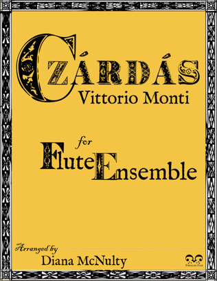 Book cover for Czárdás for Flute Ensemble