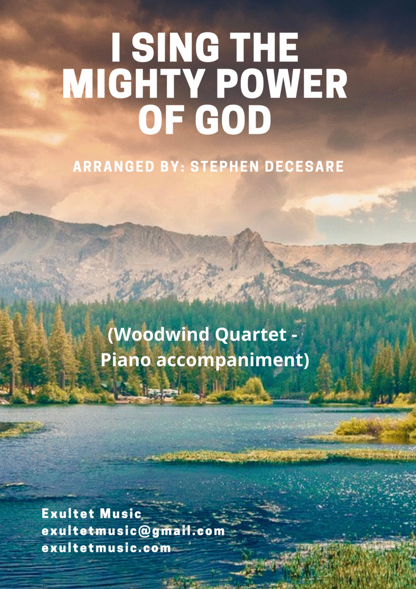 I Sing The Mighty Power Of God (Woodwind Quartet - Piano accompaniment) image number null